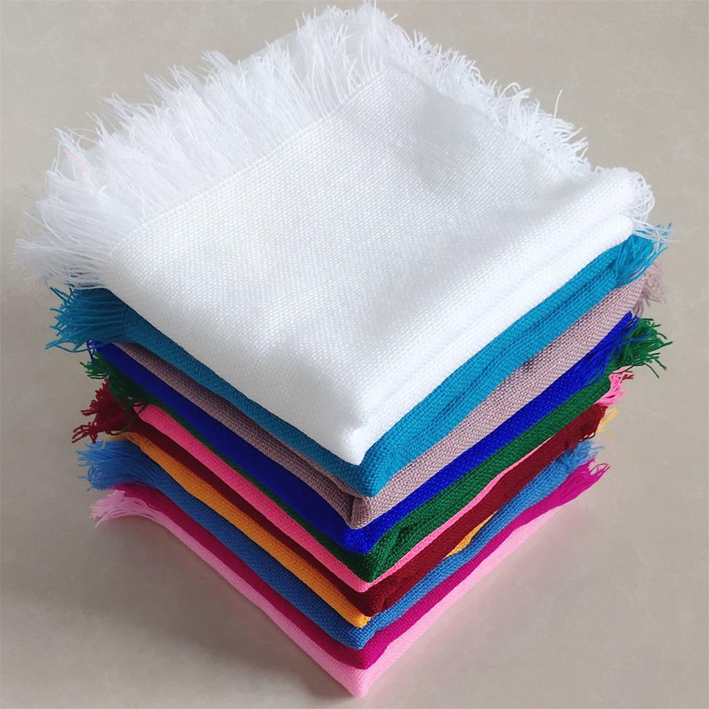 Popular Rural Headwrap for Adult Unisex Fashion Solid Color Furry Trim Headcover Breathable Thin Bandanas for All Age