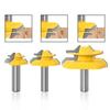 1/3pc Lock Miter 45 Degree Glue Joint Router Bits Glue Joint Set Woodworking Cutter Tenon Cutter for Woodworking Tools 12mm 1/2inch Shank