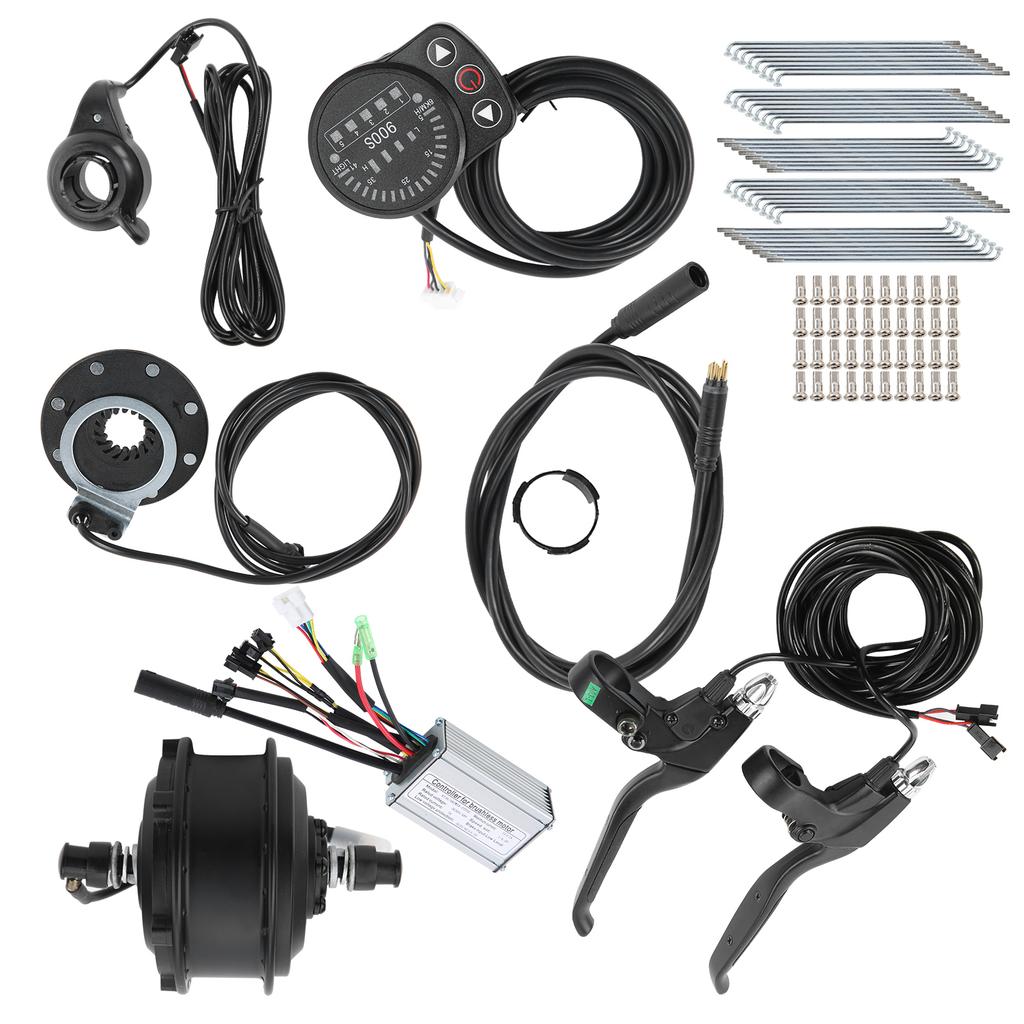 Kit di conversione per bicicletta elettrica 36V 250W 20 pollici con controller KT‑900S e contagiri per bici