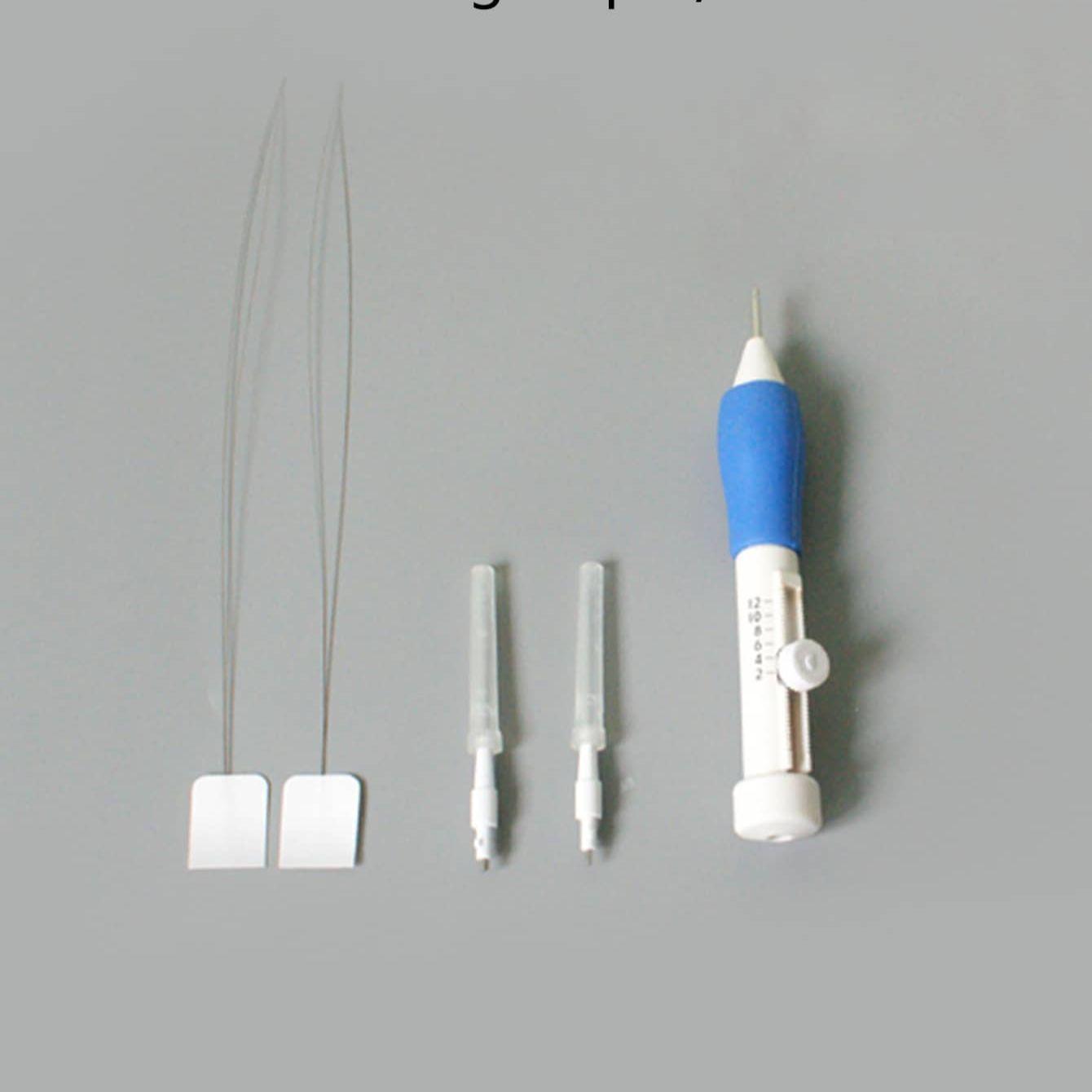 

1 Set Magic Embroidery Pen Pratical Abs Plastic Diy Interchangeable Punch Needle Tools And Gadgets Poke Flower Needle Household