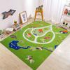 Thickened Flannel Carpet Living Room Children's Bedroom Decoration Floor Rug Cartoon Road Play Mat Soft Tatami Carpets Non-slip