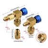 Brass Refrigerants Control Valves Improved Sealing Washer Not Freezing Handle For HVAC System Recharging