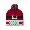 Knitting Hat With Led Lights Santa Claus Deer Christmas Tree