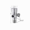 304 Stainless Steel Angle Valve G1/2 * 1/2 Water Heater Toilet Inlet Water Stop Valve Faucet Angle Valve