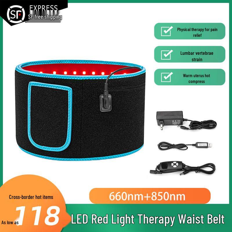 Infrared Waist Belt: Red Light Therapy for Back, Abdominal, and Uterine Pain Relief