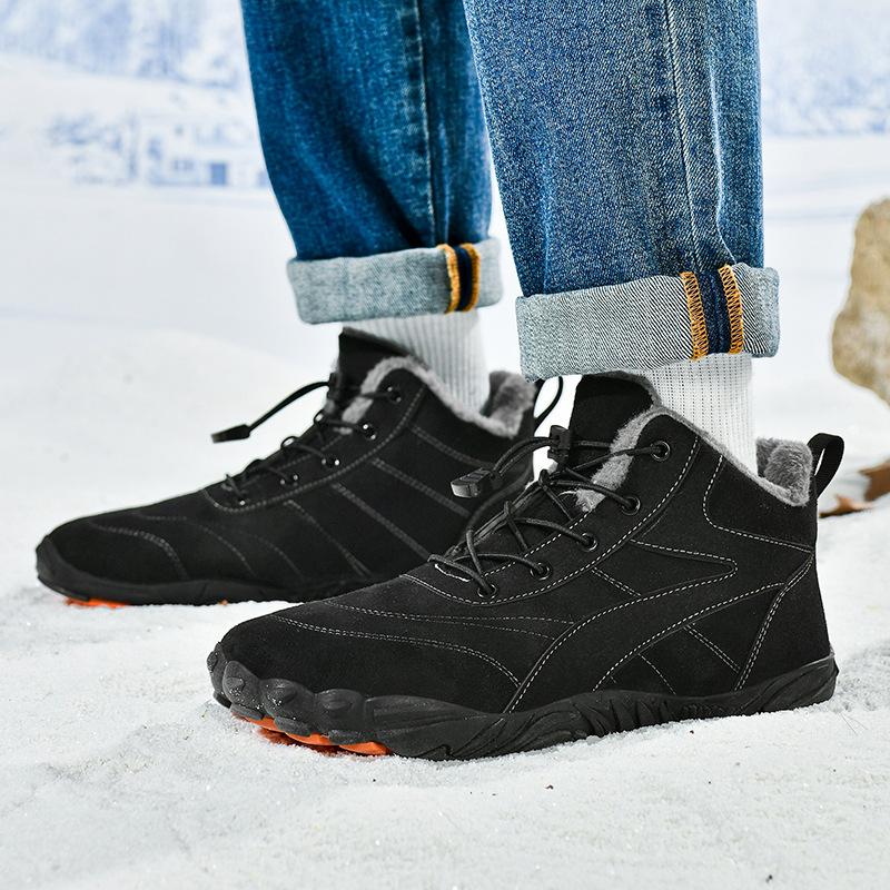 New velvet warm cotton shoes thickened hiking shoes wear-resistant casual sports shoes outdoor autumn and winter
