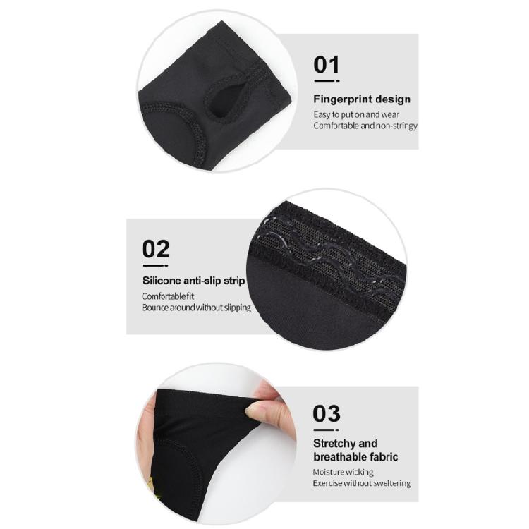 Forearm Cover Sleeve Pair for Passing Work, Thumb Hole Stretchy Fabric Design for Gym Practice and Team Use Daily