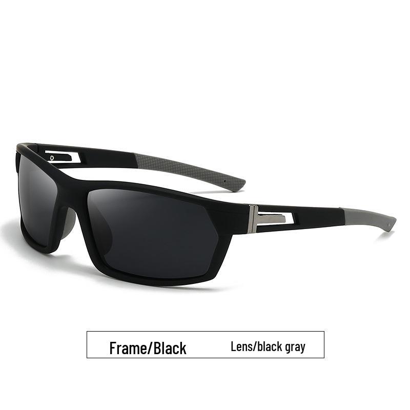 Men s Fashion Polarized Sports Cycling Sunglasses - Iridescent Square Frame
