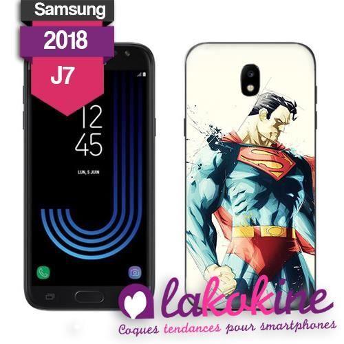 Coque Samsung Galaxie J7 2018 Superman DC Univer Superhero