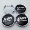 4 pièces 74MM ( Diamètre Intérieur 69MM) Emblème Badge Logo Édition Sport Cache-Moyeux de Roue de Voiture Jantes Moyeu Jante Cache-Moyeux Remplacer Accessoires de Voiture