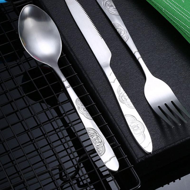 [Hot Sales] Picnic Set Tableware Washable with Zipper Travel Cutlery Kit Case Portable Pouch for Dinner