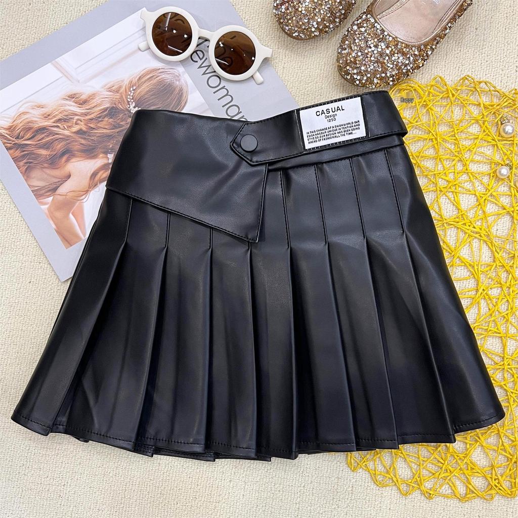 Girls' Pleated School Skirt - Autumn Collection, Versatile & Stylish.