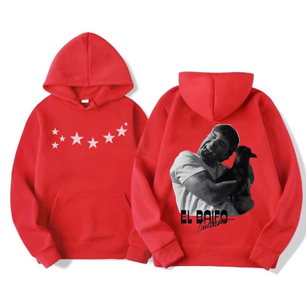 Rapper Quevedo EL BAIFO Grafik-Hoodies Herren Damen Mode Hip Hop Streetwear Sweatshirt Lässig Fleece Langarm