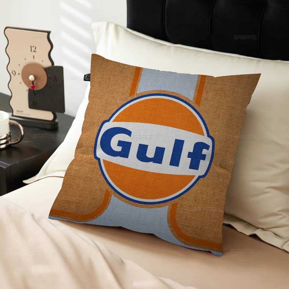 G-Gulfs Racing Car Logo Personalized Pillow Cover Kids Bedroom Wild Party Decor Pillowcase Kid Birthday Shower Gift