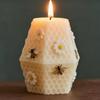 Cylinder Candle Mold Easy Release Reusable Beehive Shape Cylinder Candle Mold For Adults Beginners Professionals Boys Girls Home