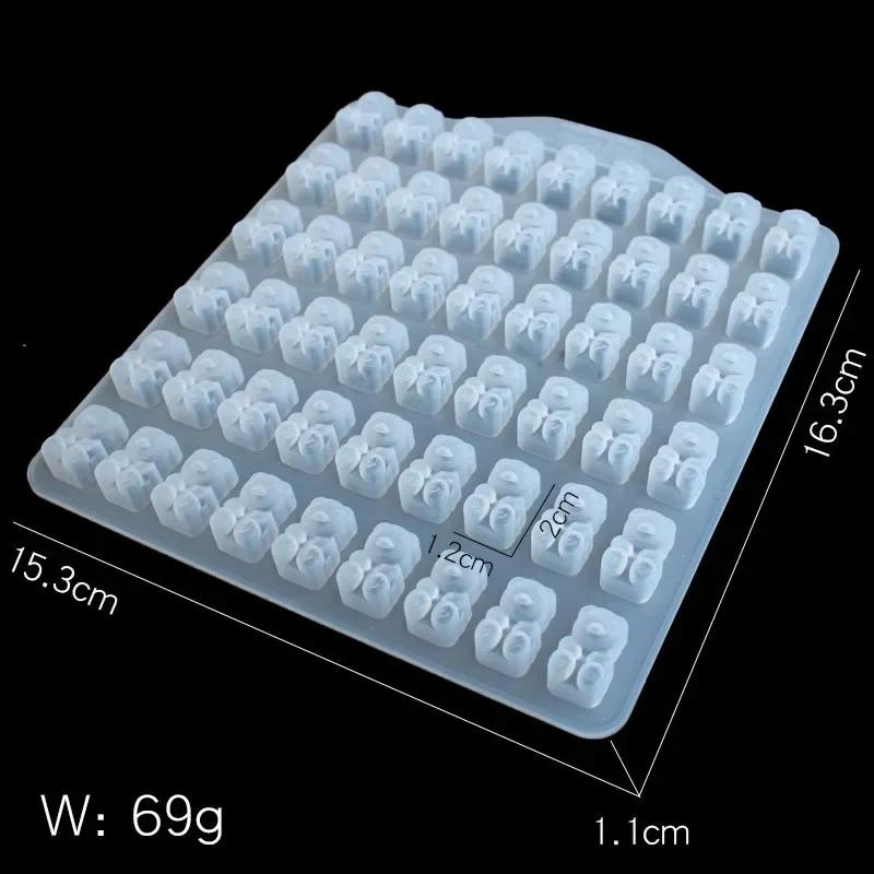 Cute 3D Cartoon Silicone Molds Animal Cat Bears Paw Chocolate Molds Gummy Bear Sweet Candy Molds Clay Tools DIY Decorating