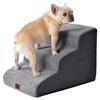 EHEYCIGA Dog Stairs Step Pet Slope Suitable Small Dogs Washable (Gray 40x57x40cm 3 Steps) High Density Non-Slip Stability Removable Cover Online