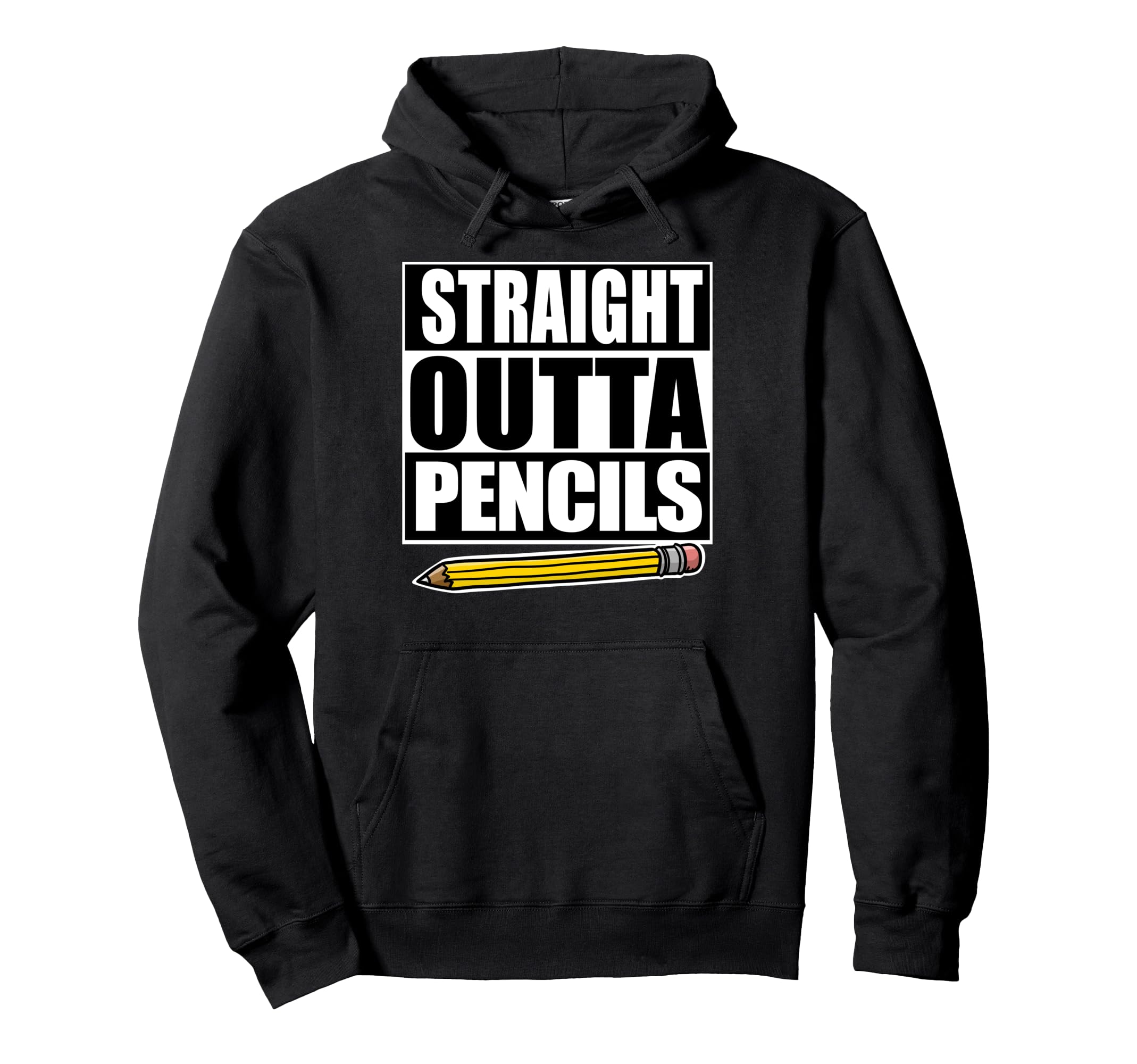 

Straight Outta Pencil Hoodie чёрный
