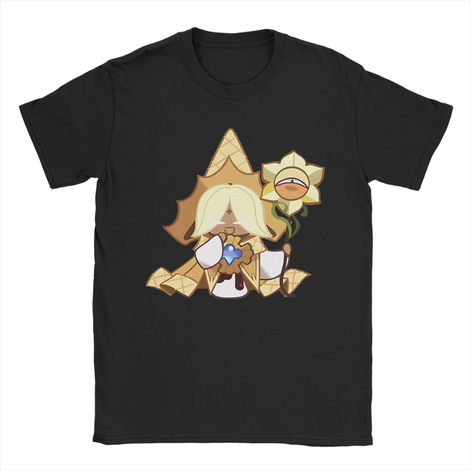 

Забавная футболка с печеньем «Чистая ваниль» для мужчин, хлопковая, с коротким рукавом, с круглым вырезом, летние топы S