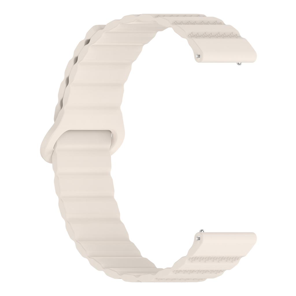 Silicone Watch Band Strap Bracelet Belt with Magnetic Closures Fit for 18mm 20mm 22mm Smartwatch Comfortable Daily Wear