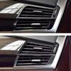 4Pcs Carbon Fiber Car Interior Center Control Air Conditioner Outlet Frame Cover Stickers Auto Accessories For BMW X5 F15 X6 F16