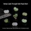 Hetian Jade Qinghai Green & Smoke Purple Beading Accessories for DIY Bracelets & Necklaces