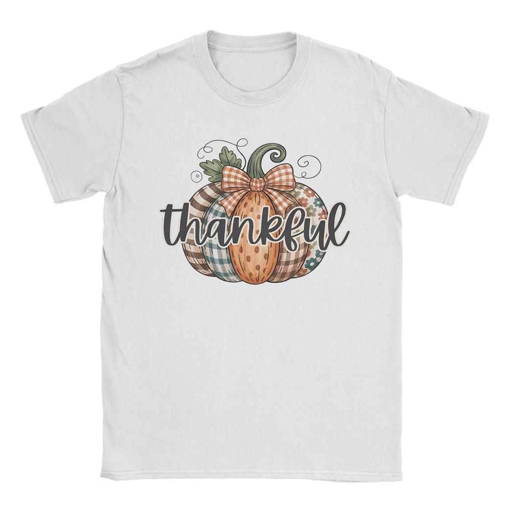 Men T-Shirts Thanksgiving Day Pumpkin Awesome Pure Cotton Tee Shirt Short Sleeve  T Shirt O Neck Clothing Gift Idea