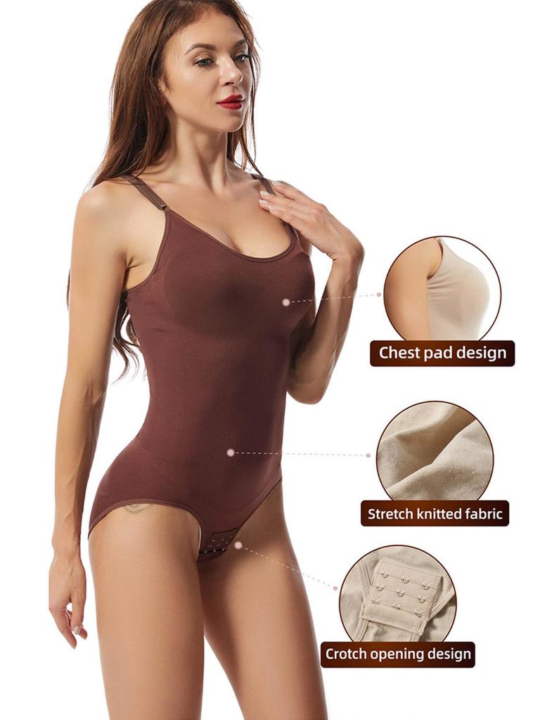 Compression Underwear Bodysuit for Adjustable Shoulder Body Waist Hip Bust Abdominal Slimming [fourfivesix Haru] Women, Straps, Shaper, Diet, Cincher,
