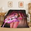 Sänger T-Taylor Singer Musik Flanelldecke Weiche Warme Überwurfdecke für Schlafzimmer Wohnzimmer Bett Reise Camping Picknick Geschenk