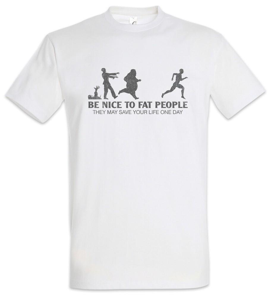 

Be Nice To Fat People II Men s T-Shirt Thick Thick Pride Overweight Chubby 3XL