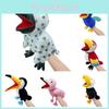 New Cross-border Bird Animal Hand Puppet Large Beak Parrot Toy For Soothing Kids Wholesale Eagle Doll