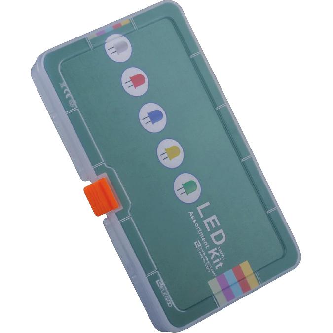 ELEGOO 3mm and 5mm Diffused and Clear Assorted LED Light Bulbs Kit 5 Light Colors with UV, RGB CA, Fast Flashing Compatible with Arduino (Pack of