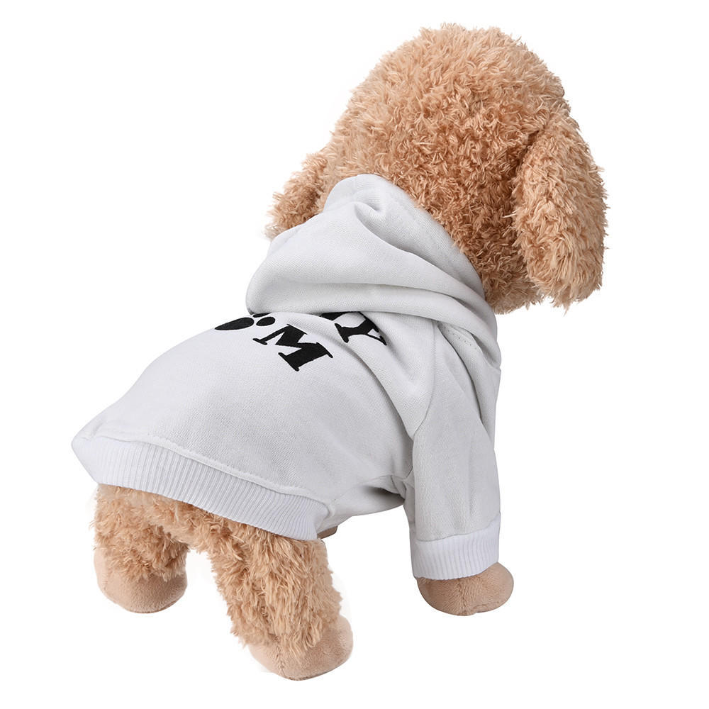 

Small Pet Dog Clothes Fashion Costume Puppy Cotton Blend T-Shirt L білий