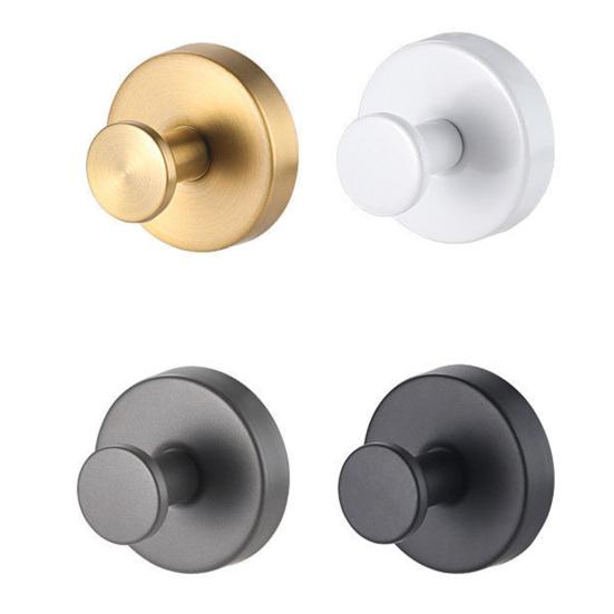 304 Stainless Steel Suction Cup Hook No-Drill Installation Strong Towel Hook Bathroom Mirrors Front Door Hanger