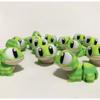 Cute Big-Eyed Frog Statue, 3D Printed Desk Decor, Collector's Gift for Shelf Display