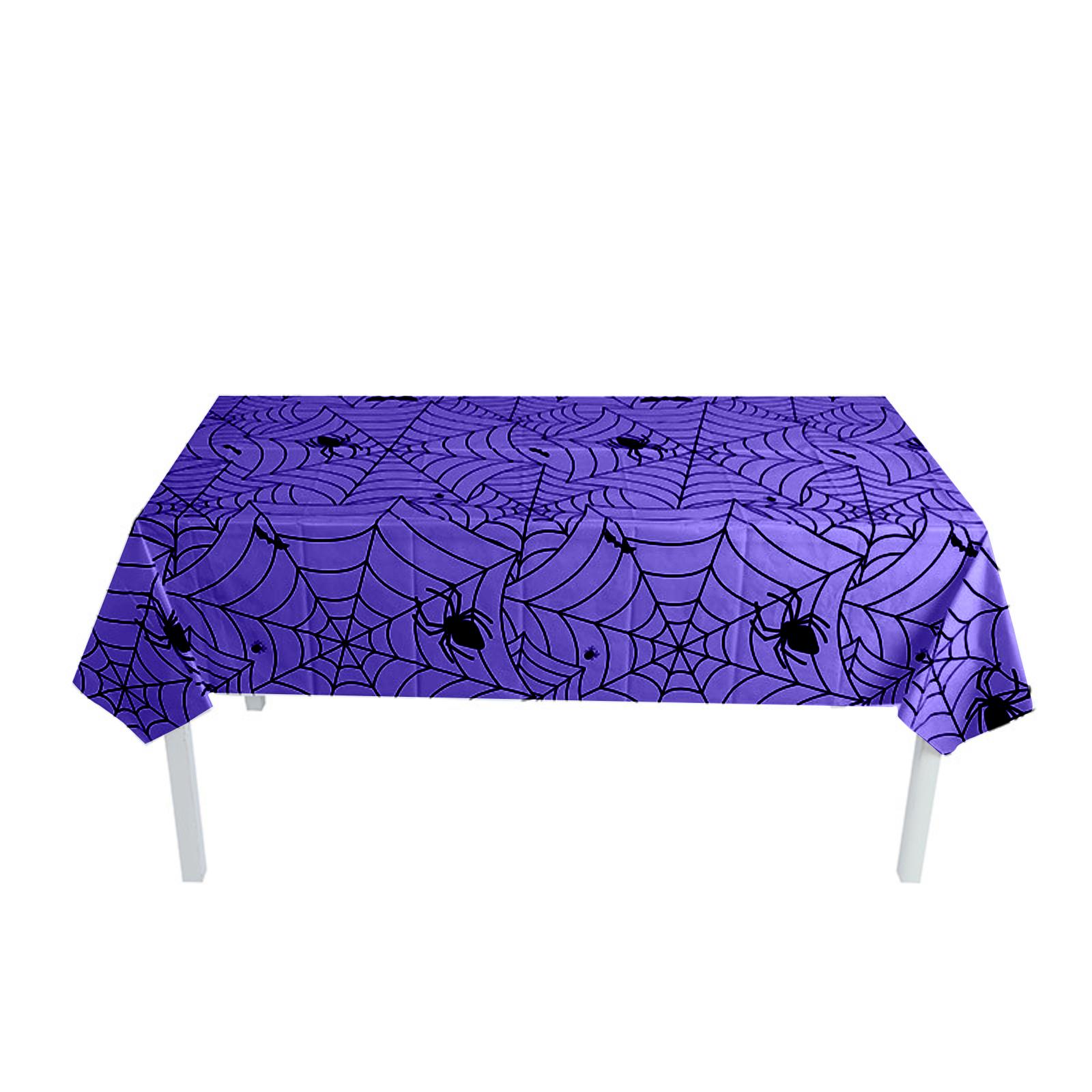 Halloween Decoration Tablecloth Halloween Tablecloth Halloween Theme Party Decoration Tablecloth One Size фиолетовый