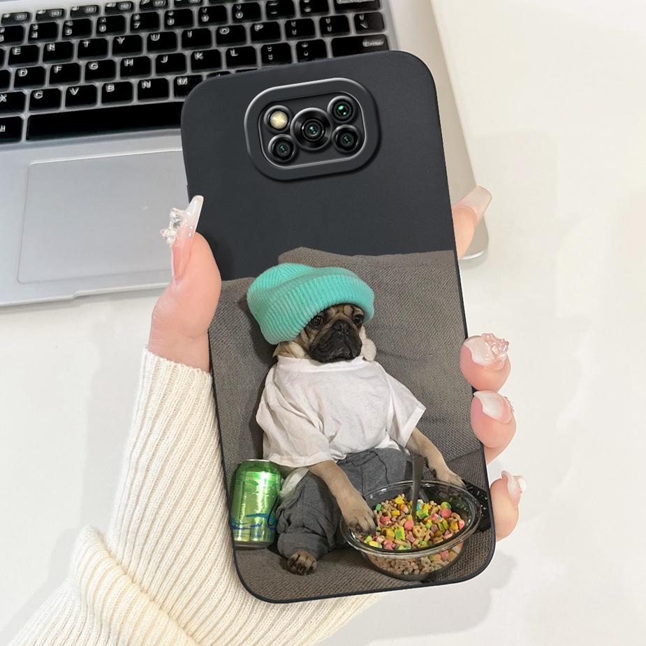 For Xiaomi Poco X3 NFC Case PocoX3 Pro Cute Funny Cartoon Cover Soft Silicone Case For Xiaomi Poco X3 Pro PocoX3 NFC Shell Coque