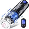 Masturbatore Maschile Automatico con Spinta Mastubator Tazza Manicotto Realistico Tasca Elettrica per Pene Giocattolo Sessuale per Uomini Display LCD