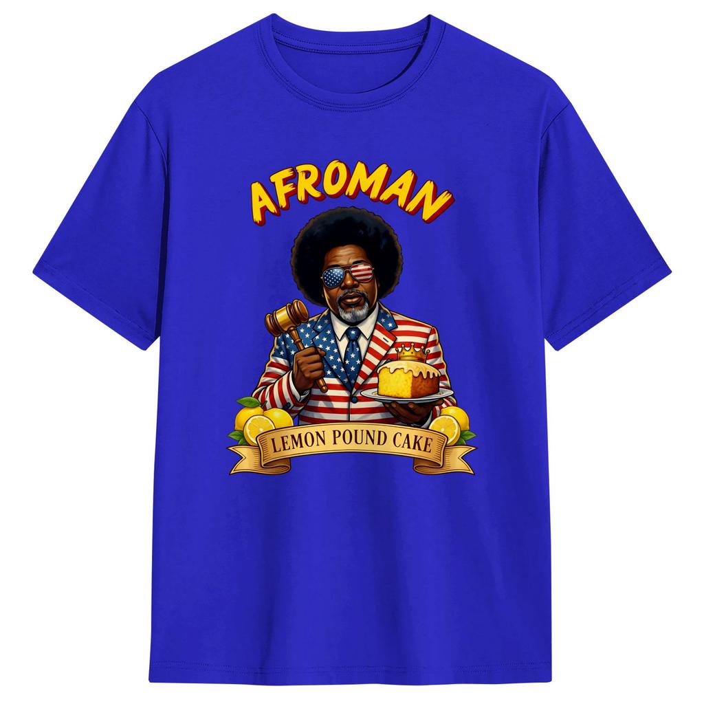 Afroman Lemon Pound Cake T Shirt for Men 100 Cotton Funny TShirts O Neck  Tees Short Sleeve Tops Plus Size