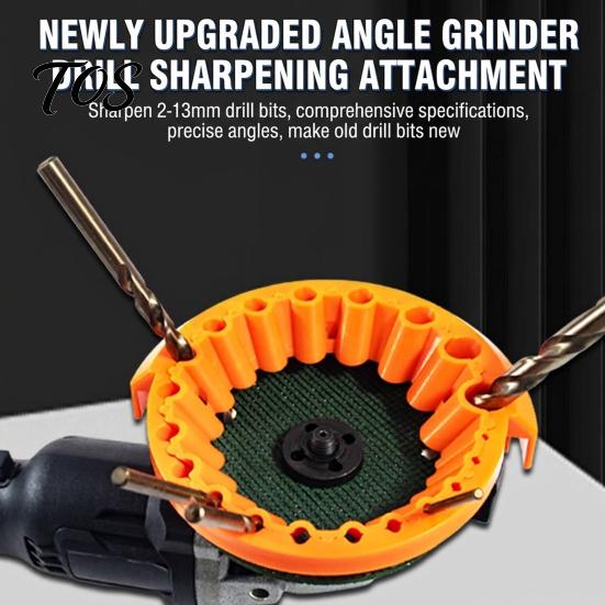 Drill Grinding Fixture Bit Sharpener Attachment, Adjustable Jig, Revive Shop Tool for Bits Dull Sharpening And Restoration Metalworking Shops Wheel