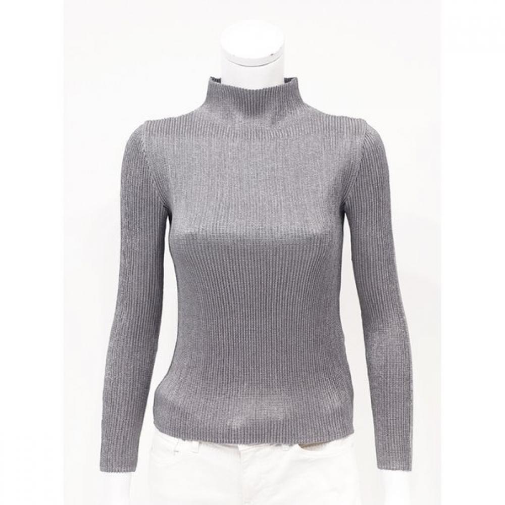 High Neck Slim Long Sleeve T shirT  432 121