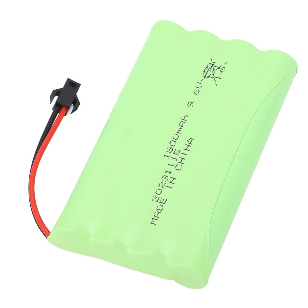 9.6V 1800mAh Litiumbatteri Erstatning Fjernkontroll Litiumbatteri Reservedeler for RC Bil Båt
