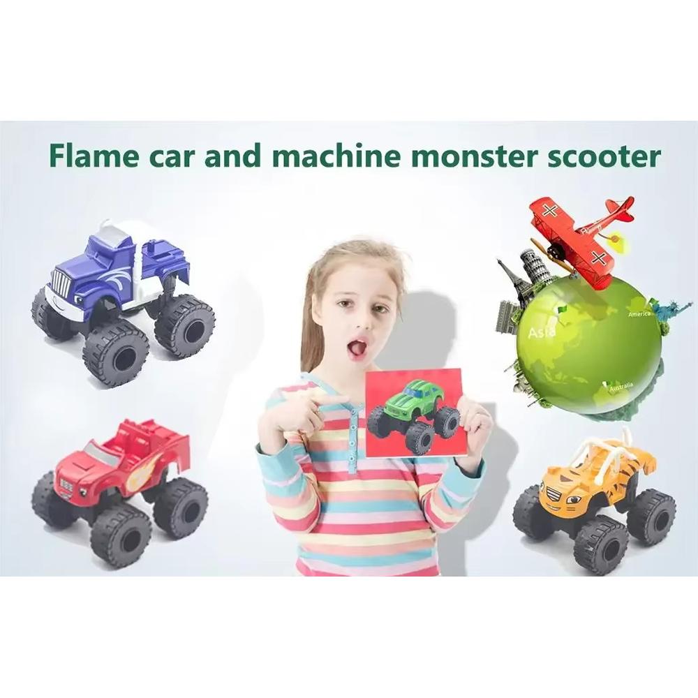 And Flame Machine Monster Car Toys Russian Crusher Truck Vehicles Figure Blaze Toy Blaze The Monster Machines Birthday Gifts