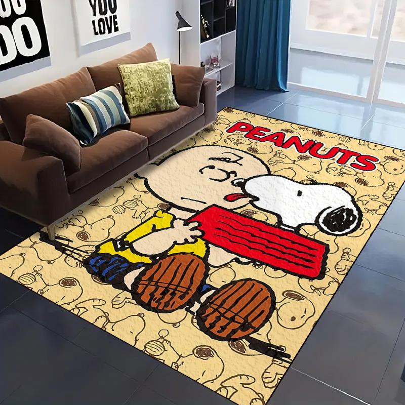 Peanuts Comic Washable Non-Slip Rug Carpet Larget Floor Mat Bedroom Home Decor LXR167