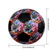 Soccer Ball Colorful Machine Stitched PVC Size 5 Team Training Competition Ready Durable High-Bounce Cool Sports Gift