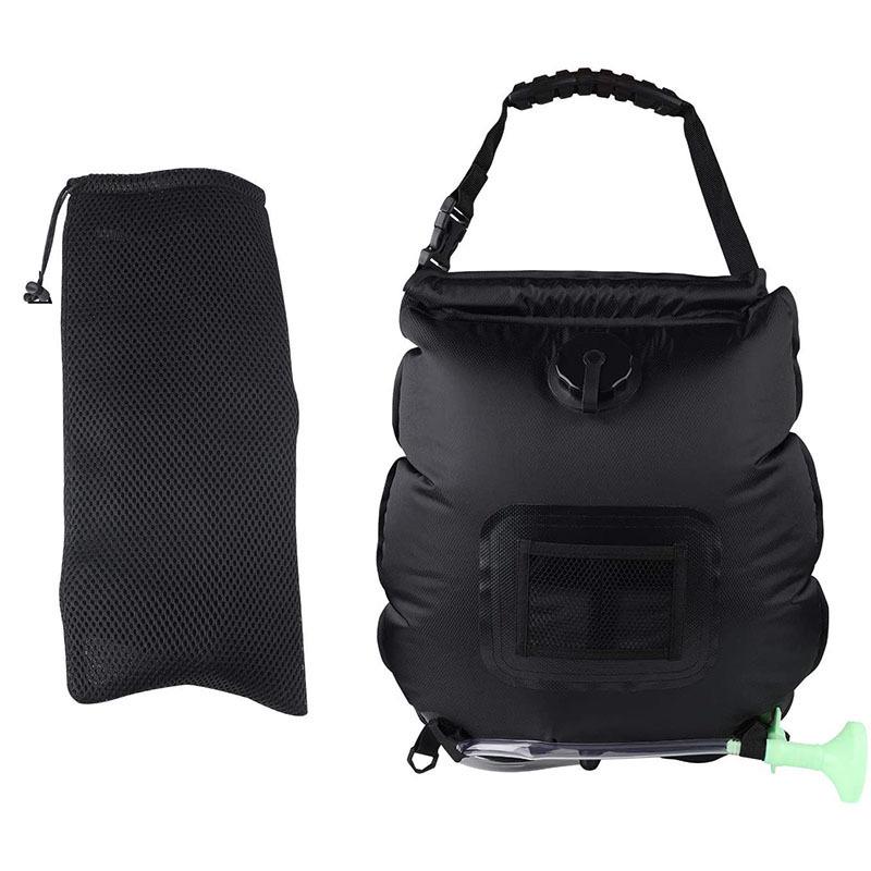 

20L Solar Heated Outdoor Camping Shower Bag - Foldable and Convenient Water Storage 20L