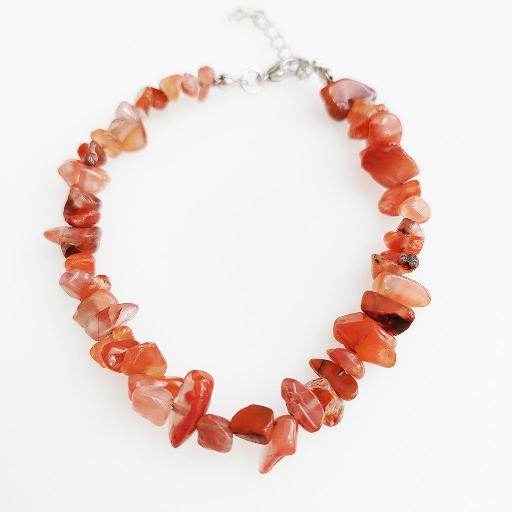 Pink Purple Agate Crystal Beaded Bracelet - Semi-Precious Gift for Female Students & Best Friends