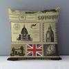 Retro Nostalgic Couch Cushion Cover Europe Style Home Decorative Pillows  Seat Back Cushion Quality Pillowcase for Bed