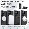Carbon Firber Texture Leather Case for Samsung Galaxy S26 Ultra S25 Plus S24 S23 S22 Magnetic Metal Ring Holder Shockproof Cover