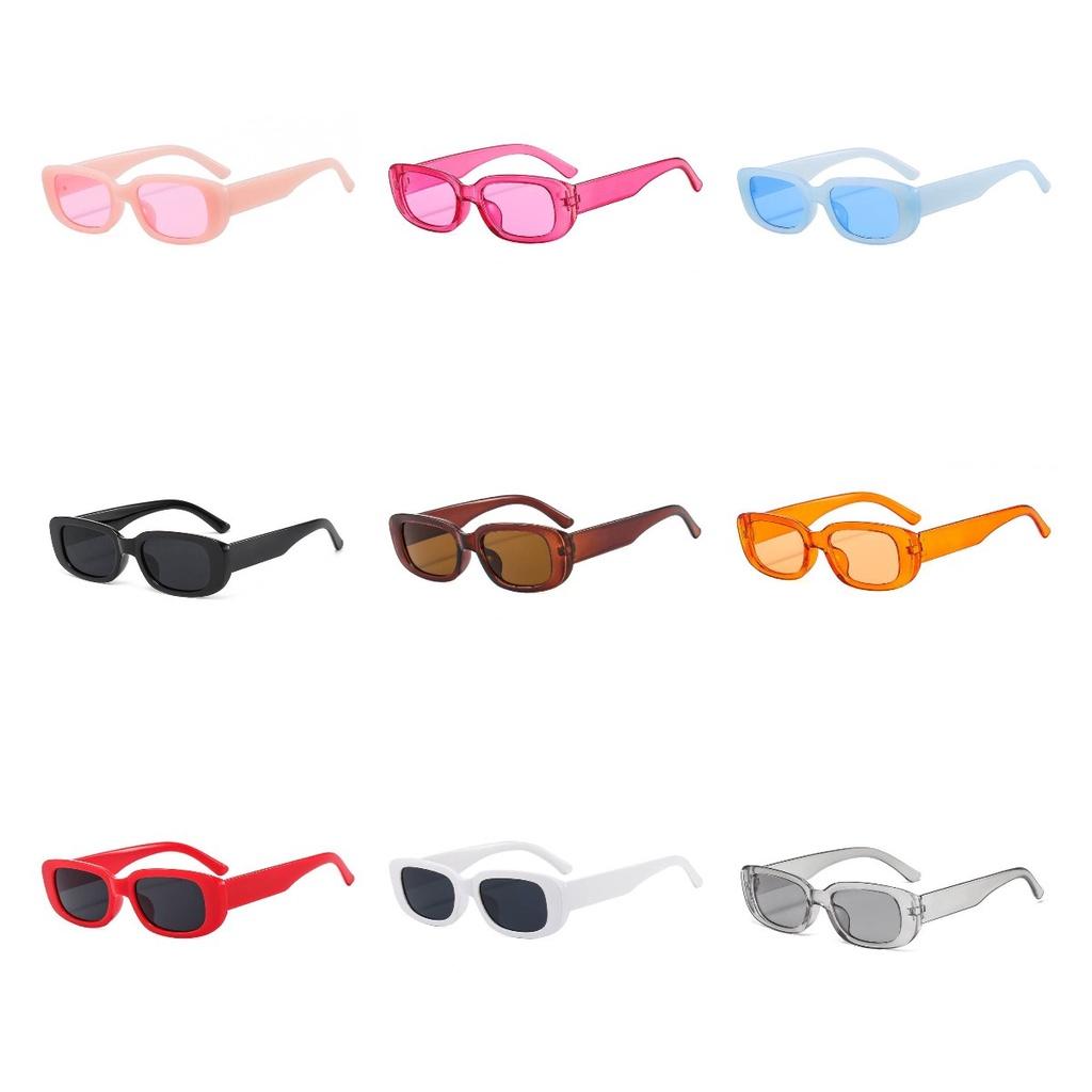 Trendy Candy-colored Square Sunglasses For Outdoor Activities And Fashion Dressing